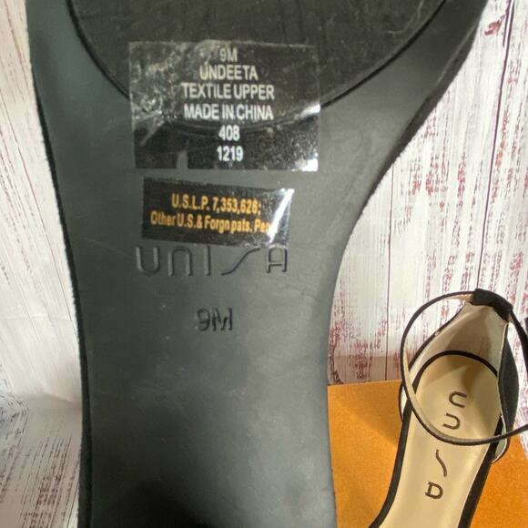 Unisa Black Womans Heels Sz 9 - Picture 4 of 8